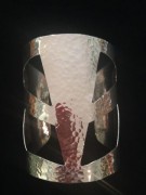 beaten-silver-cuff