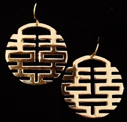 Double happiness best sale earrings