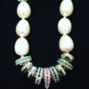 Freshwater pearl necklace without enhancer