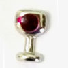 cake charm wine glass charm fleur de lis charm