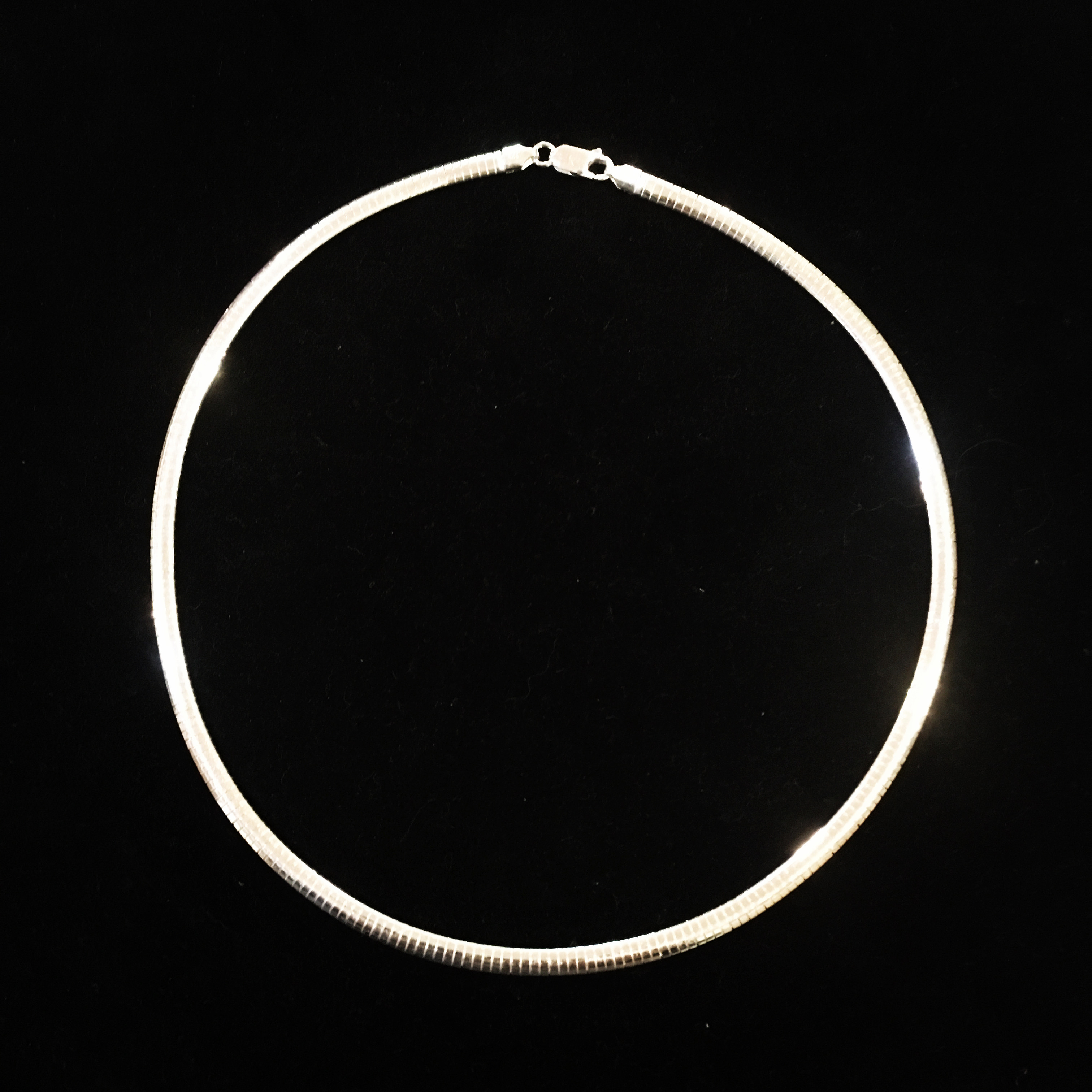 silver omega necklace