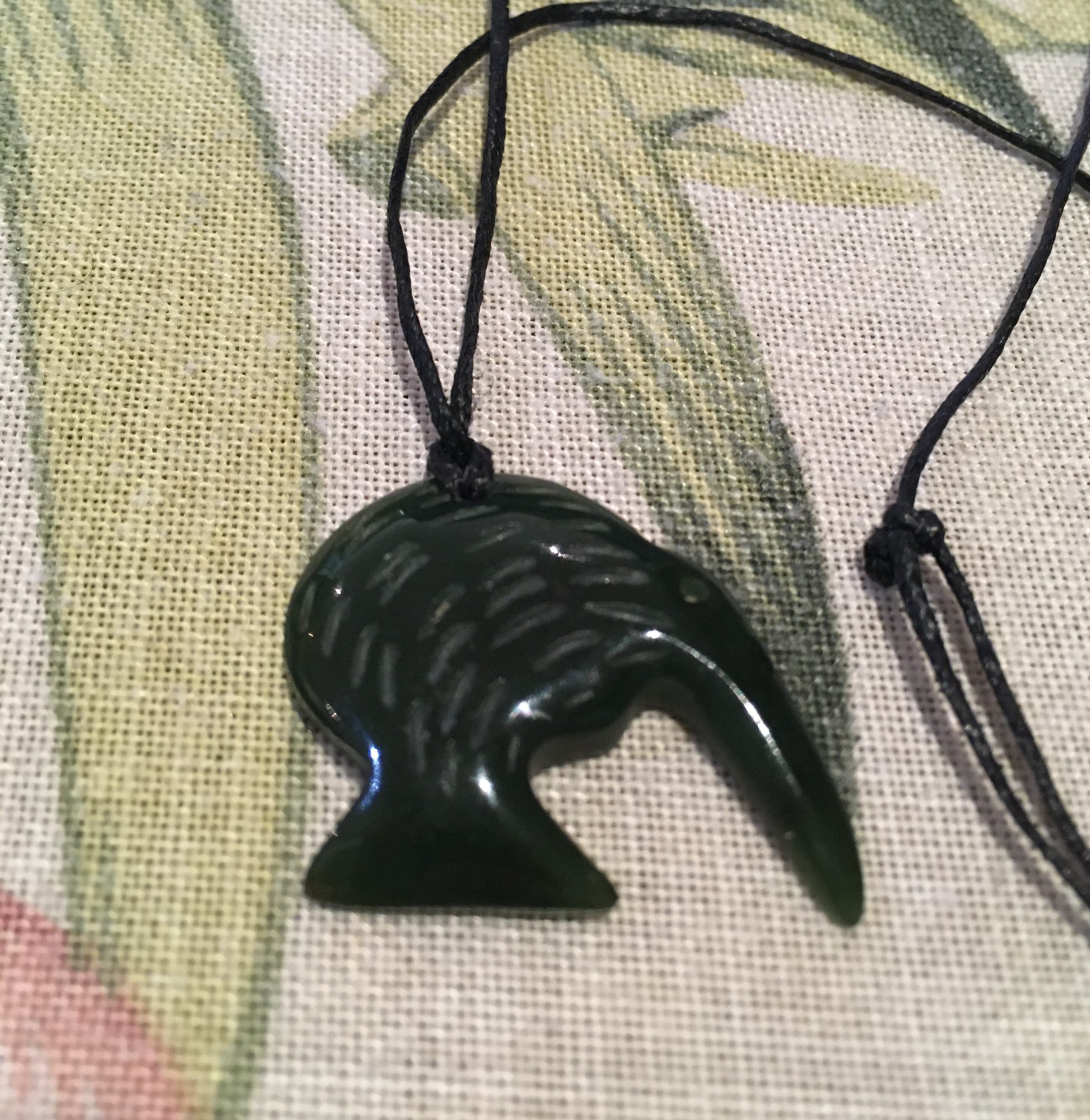 Nephrite Jade Adjustable Kiwi Necklace Gems