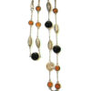 tiger coloured silver and glass nk1